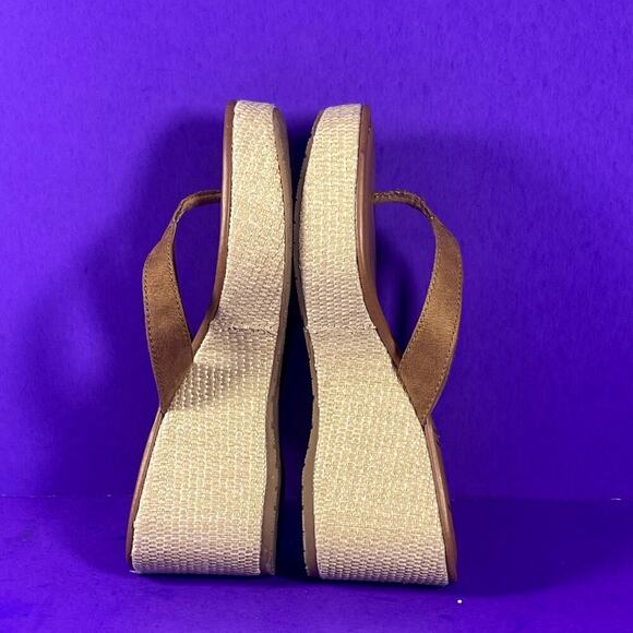 Zodiac Brown Rio‎ Espadrille Wedge Sandals Shoe Size 9.5-NEW - Picture 6 of 8